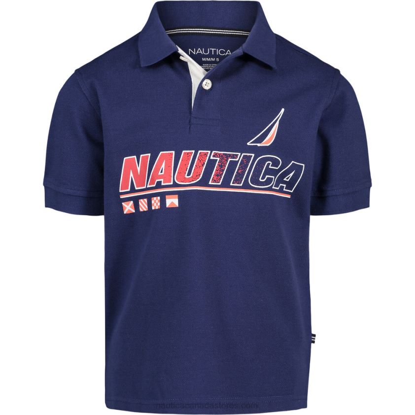 Little Boys' Logo Graphics Polo (4-7) NauticaJ Navy R260HV1127