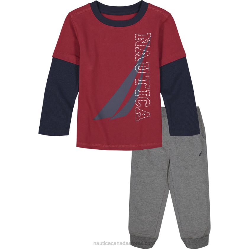 Infant Boys' Thermal 2Pc Jogger Set (12M-24M) NauticaMelonberry R260HV1171