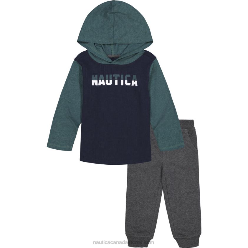 Toddler Boys' Thermal Hoodie 2Pc Jogger Set (2T-4T) NauticaNavy R260HV1156
