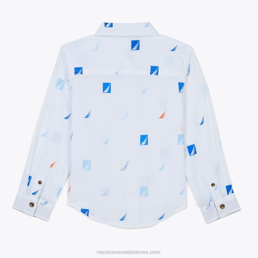 Toddler Printed J-Class Shirt (2T-4T) NauticaAntique White Wash R260HV1126