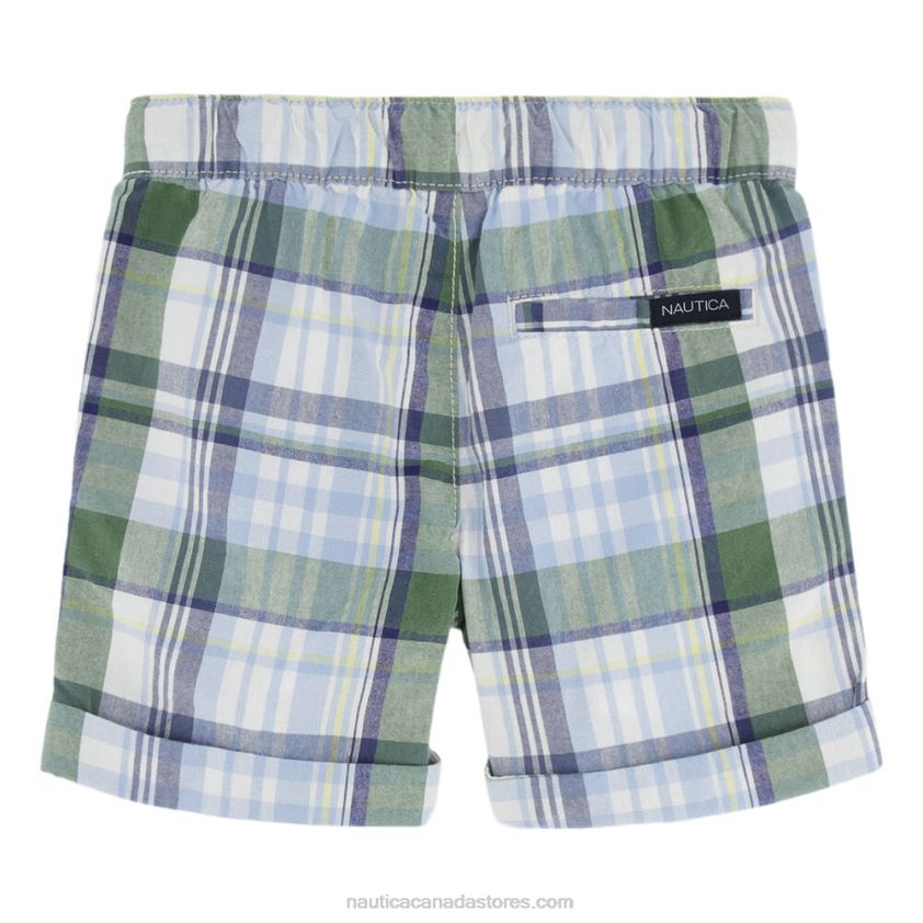 Boys\' Plaid Pull-On Short (8-20) NauticaLight Olive R260HV1078