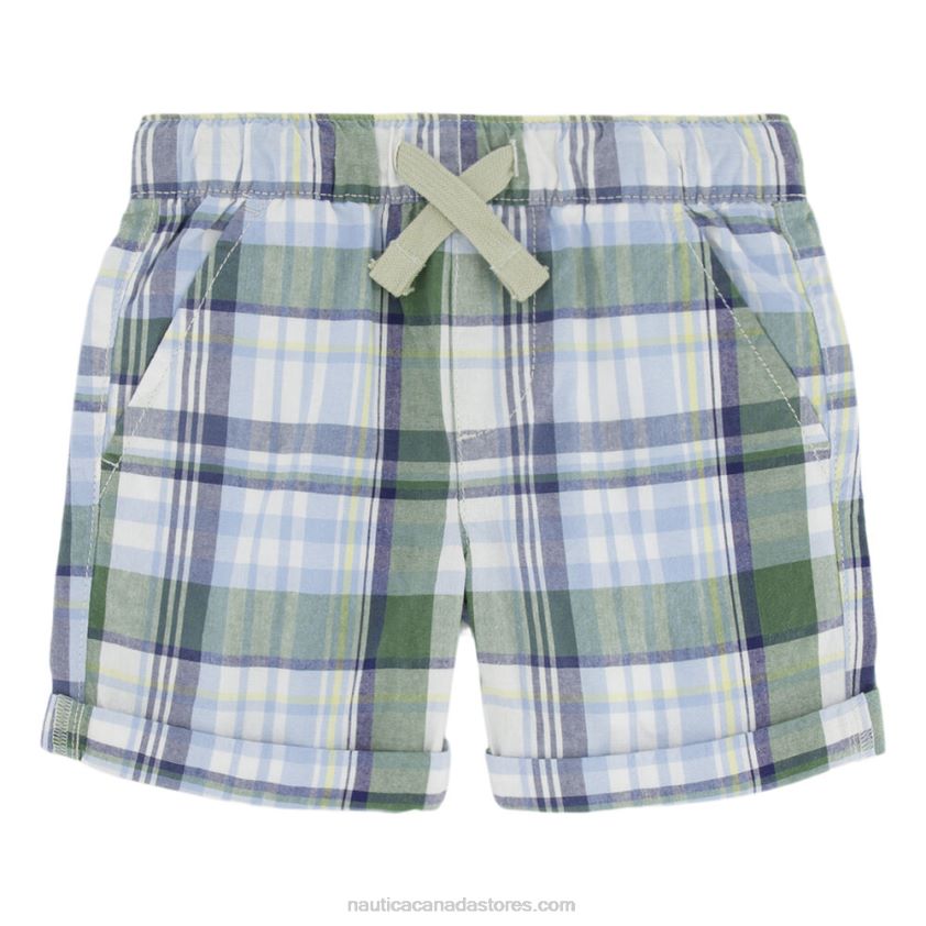 Little Boys' Plaid Pull-On Short (4-7) NauticaLight Olive R260HV1088