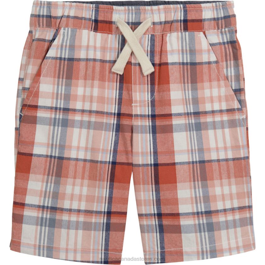 Toddler Boys' Plaid Pull-On Short (2T-4T) NauticaPink Clay R260HV1109