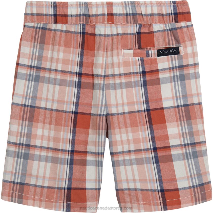 Toddler Boys\' Plaid Pull-On Short (2T-4T) NauticaPink Clay R260HV1109