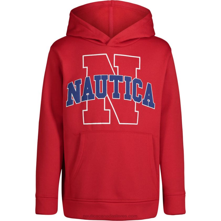 Boys' Fleece Pullover Hoodie (8-20) NauticaMelonberry R260HV1245