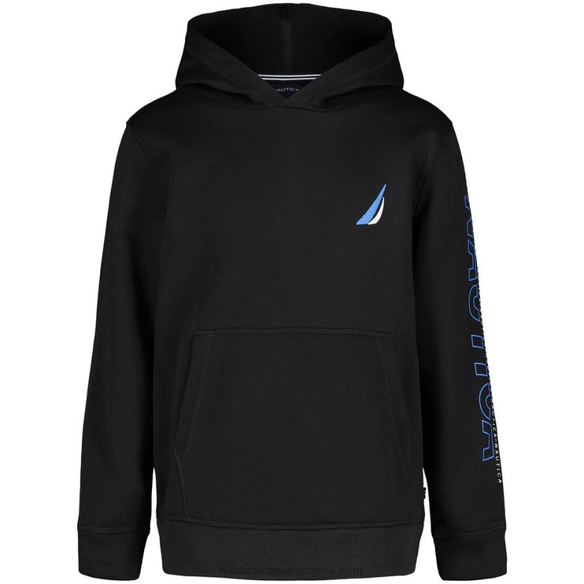 Boys' Logo-Sleeve Pullover Hoodie (8-20) NauticaGrey Heather R260HV1093