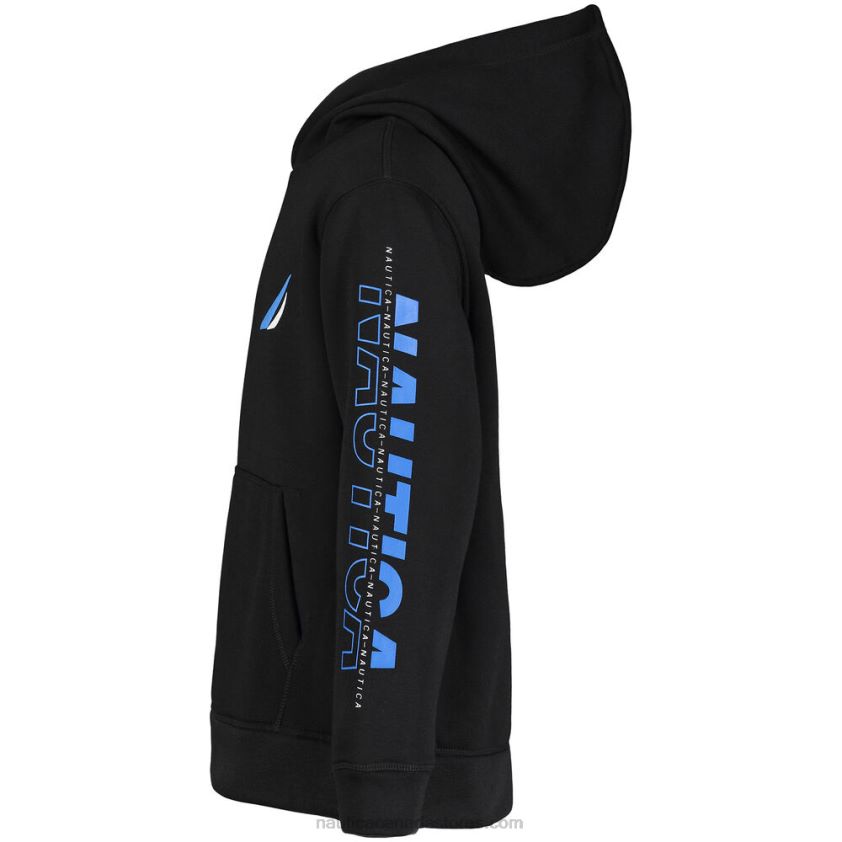 Little Boys\' Logo-Sleeve Pullover Hoodie (4-7) NauticaGrey Heather R260HV1115