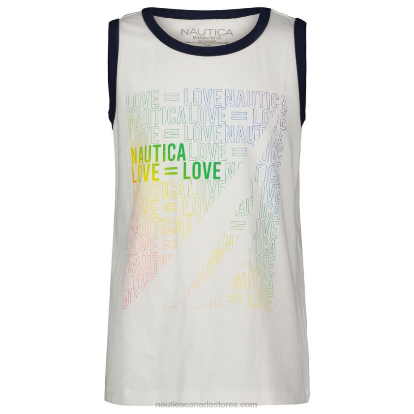 Boys' Pride Love Graphic Tank (8-20) NauticaAntique White Wash R260HV597
