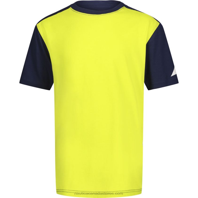 Boys' Shoulder Logo T-Shirt (8-20) NauticaYellow Zest R260HV1152