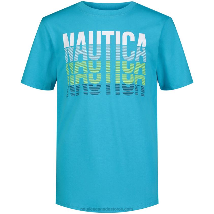 Boys\' Stacked Graphic T-Shirt (8-20) NauticaStar Sapphire R260HV1193