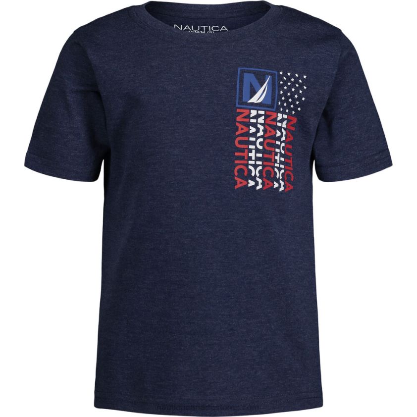 Little Boys' Flags Graphic T-Shirt (4-7) NauticaNoon Blue R260HV1138