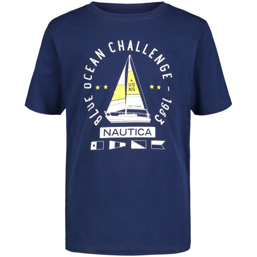 Little Boys\' Ocean Challenge Graphic T-Shirt (4-7) NauticaJ Navy R260HV1216