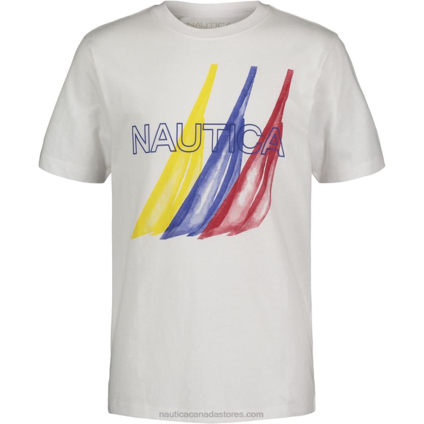 Little Boys' Paint Print Graphic T-Shirt (4-7) NauticaAntique White Wash R260HV1114