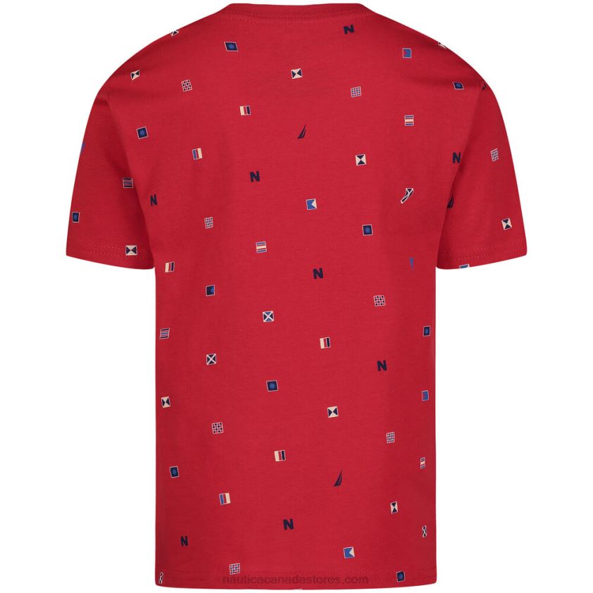 Little Boys\' Signal Code T-Shirt (4-7) NauticaMelonberry R260HV1232