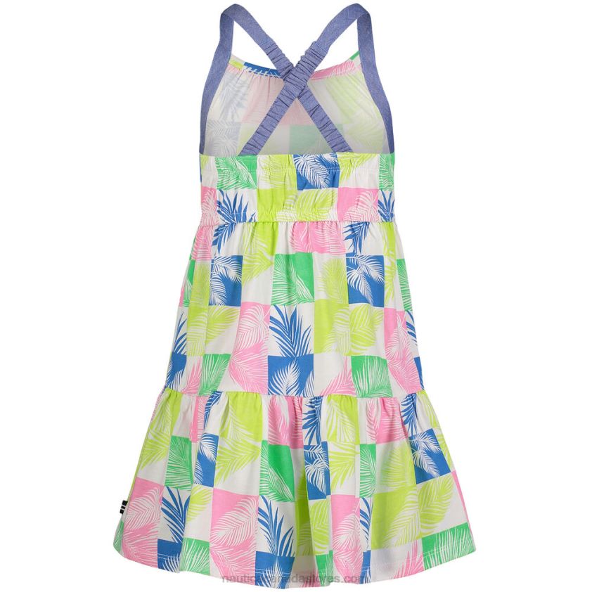 Little Girls\' Printed Tiered Dress (4-6X) NauticaAntique White Wash R260HV1540