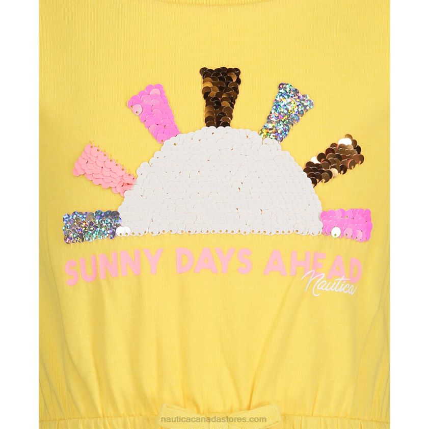 Little Girls\' Sunny Days T-Shirt Dress (4-6X) NauticaLemonade R260HV1441