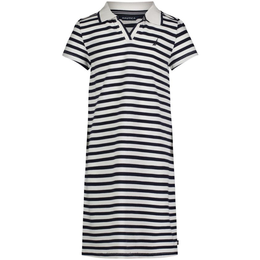 Toddler Girls' Striped Polo Dress (2T-4T) NauticaAntique White Wash R260HV1547