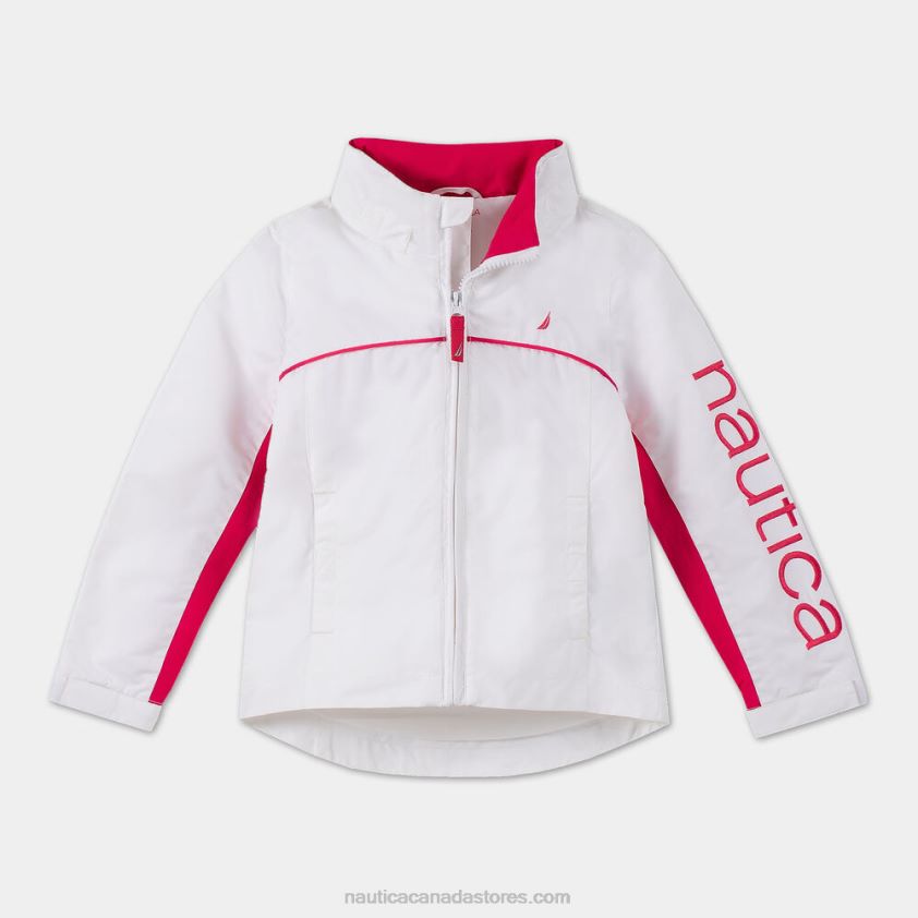 Little Girls' Water-Resistant J-Class Jacket (4-6X) NauticaSail White R260HV1510