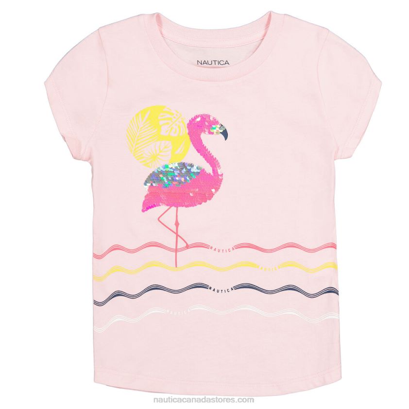 Girls' Flamingo T-Shirt (7-16) NauticaSalmon R260HV1361