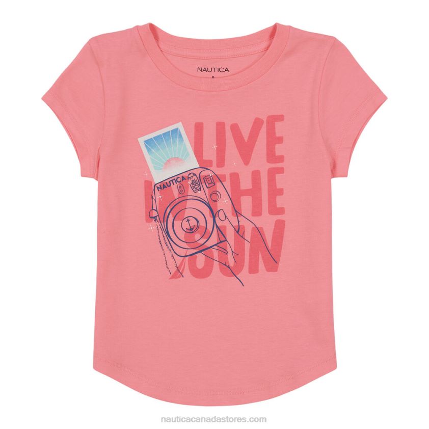 Girls' Live In The Sun T-Shirt (7-16) NauticaLeis Pink R260HV1366