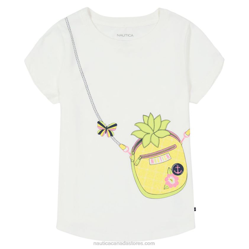 Girls' Pineapple Handbag T-Shirt (7-16) NauticaAntique White Wash R260HV1471