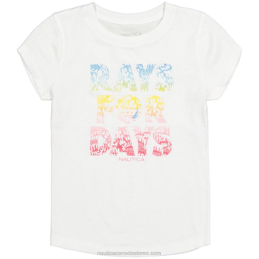 Girls' Rays For Days T-Shirt (7-16) NauticaAntique White Wash R260HV1330