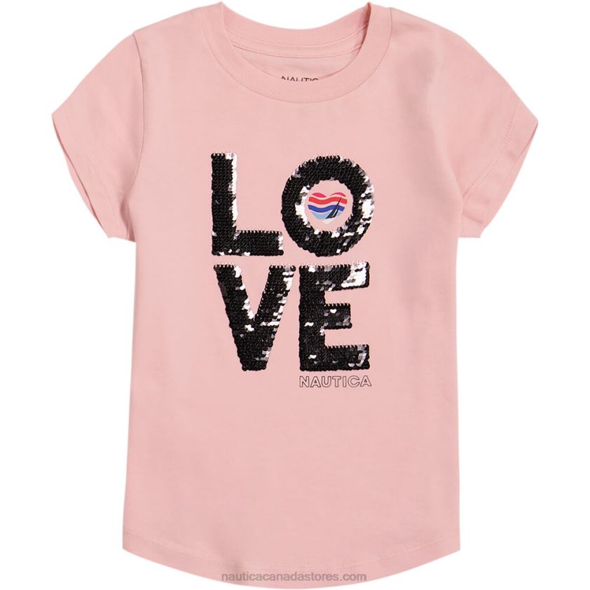 Little Girls' Love Heart T-Shirt (4-6X) NauticaTomato R260HV1445