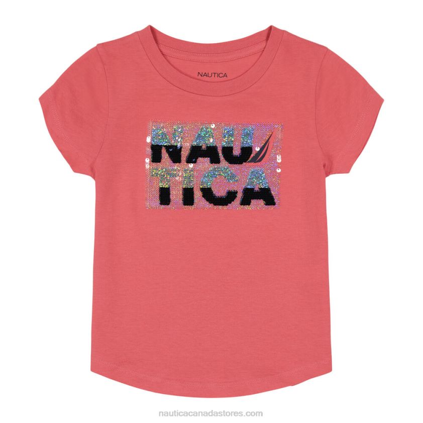 Little Girls' Magic Sequin T-Shirt (4-6X) NauticaRaspberry R260HV1426