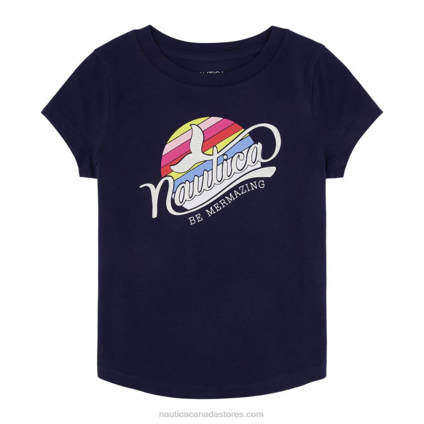 Little Girls' Mermazing T-Shirt (4-7) NauticaNavy R260HV1561