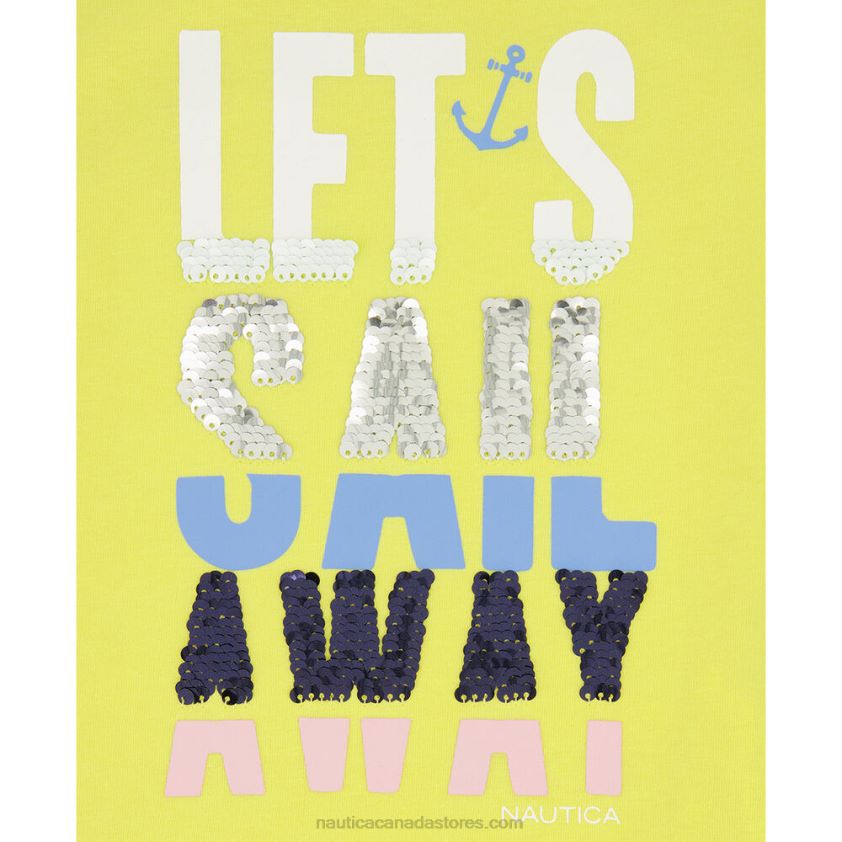 Little Girls\' Sail Away T-Shirt (4-6X) NauticaOro R260HV1527