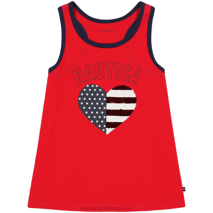 Little Girls' Sequin Heart Tank (4-6X) NauticaPale Orchid R260HV1563