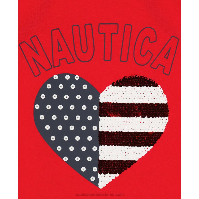 Little Girls\' Sequin Heart Tank (4-6X) NauticaPale Orchid R260HV1563