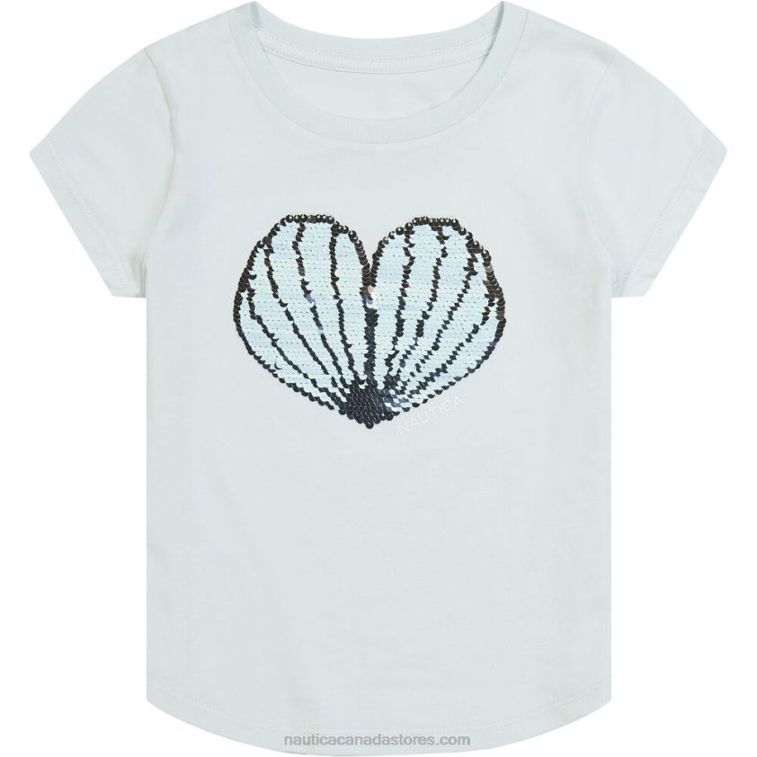 Little Girls' Shell Yeah T-Shirt (4-6X) NauticaWorn Chambray R260HV1360