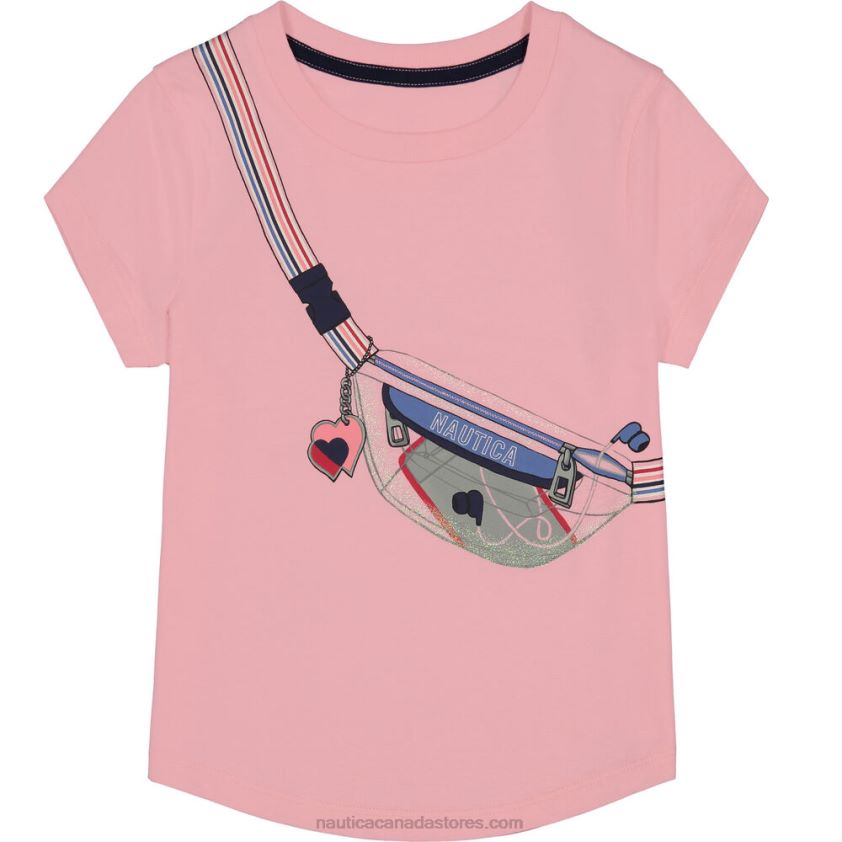 Little Girls' Shoulder Bag Graphic T-Shirt (4-6X) NauticaZinfandel R260HV1424