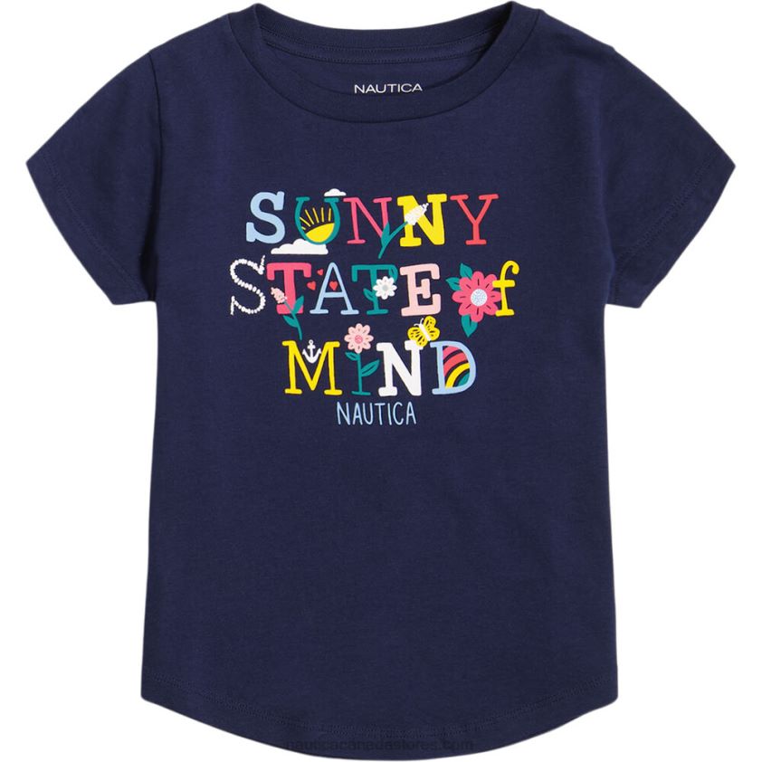Little Girls' Sunny State Of Mind T-Shirt (4-6X) NauticaNavy R260HV1442