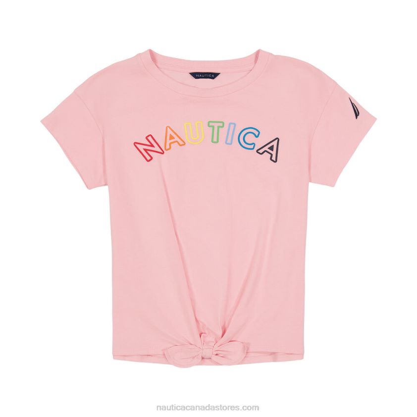 Little Girls' Tie-Front T-Shirt (4-6X) NauticaWatermelon R260HV1517