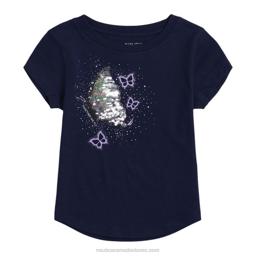 Little Girls\' Together We Fly T-Shirt (4-6X) NauticaNavy R260HV1449