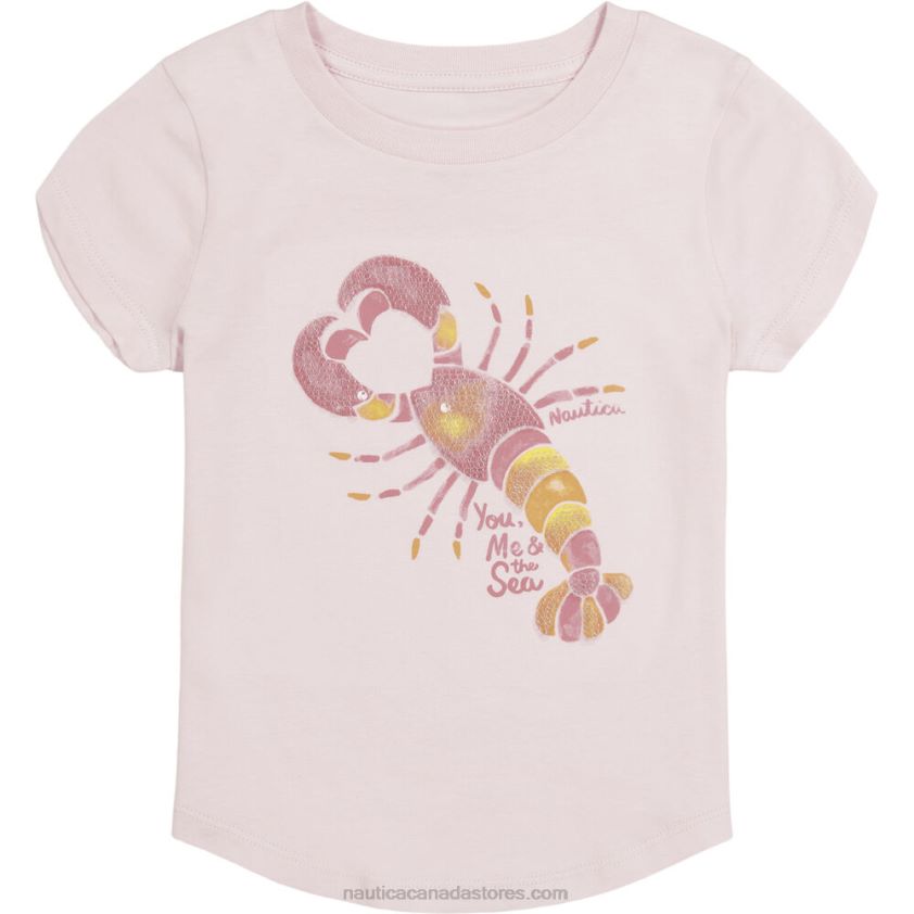 Little Girls' You Me And The Sea T-Shirt (4-6X) NauticaRio Red R260HV1427