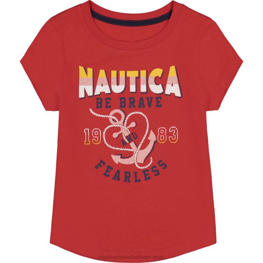 Toddler Girls\' Be Brave Graphic T-Shirt (2T-4T) NauticaRiviera Pink R260HV1455