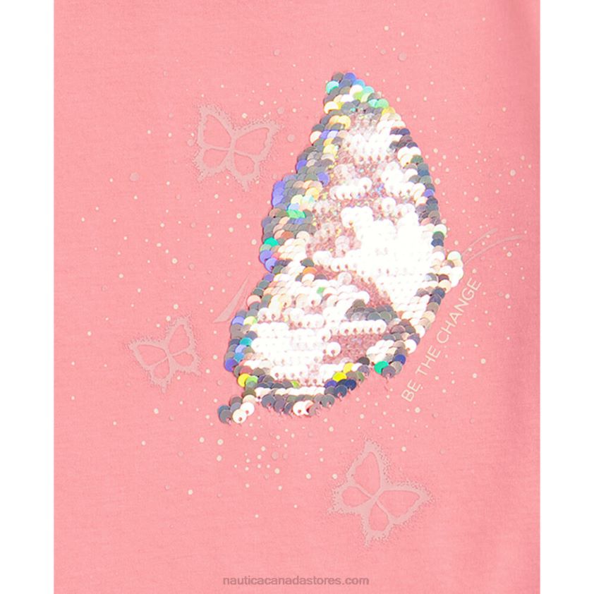 Toddler Girls\' Be The Change T-Shirt (2T-4T) NauticaLeis Pink R260HV1370