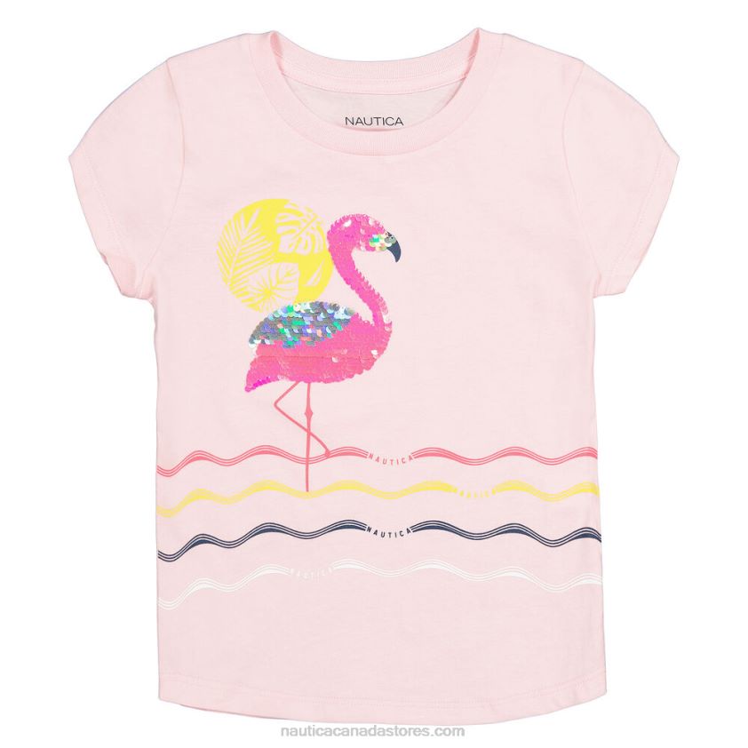 Toddler Girls' Flamingo T-Shirt (2T-4T) NauticaSalmon R260HV1458