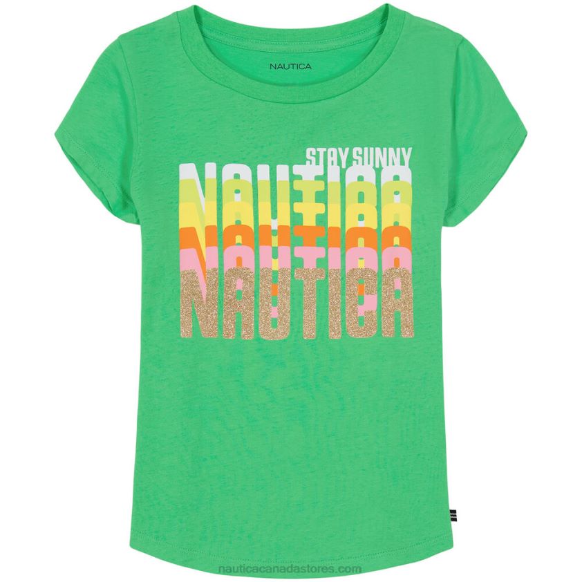 Toddler Girls' Glitter Sunny T-Shirt (2T-4T) NauticaDark Hunter R260HV1511