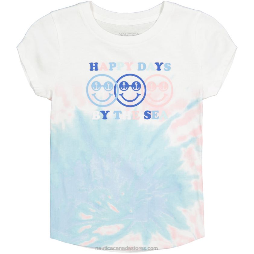 Toddler Girls\' Happy Days T-Shirt (2T-4T) NauticaAntique White Wash R260HV1395