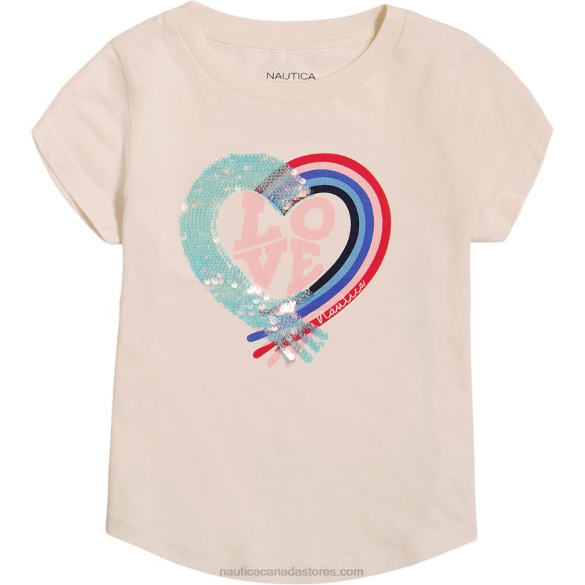 Toddler Girls' Love T-Shirt (2T-4T) NauticaWhite Cap R260HV1413