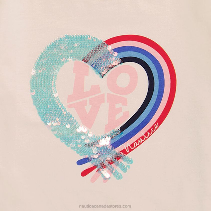 Toddler Girls\' Love T-Shirt (2T-4T) NauticaWhite Cap R260HV1413