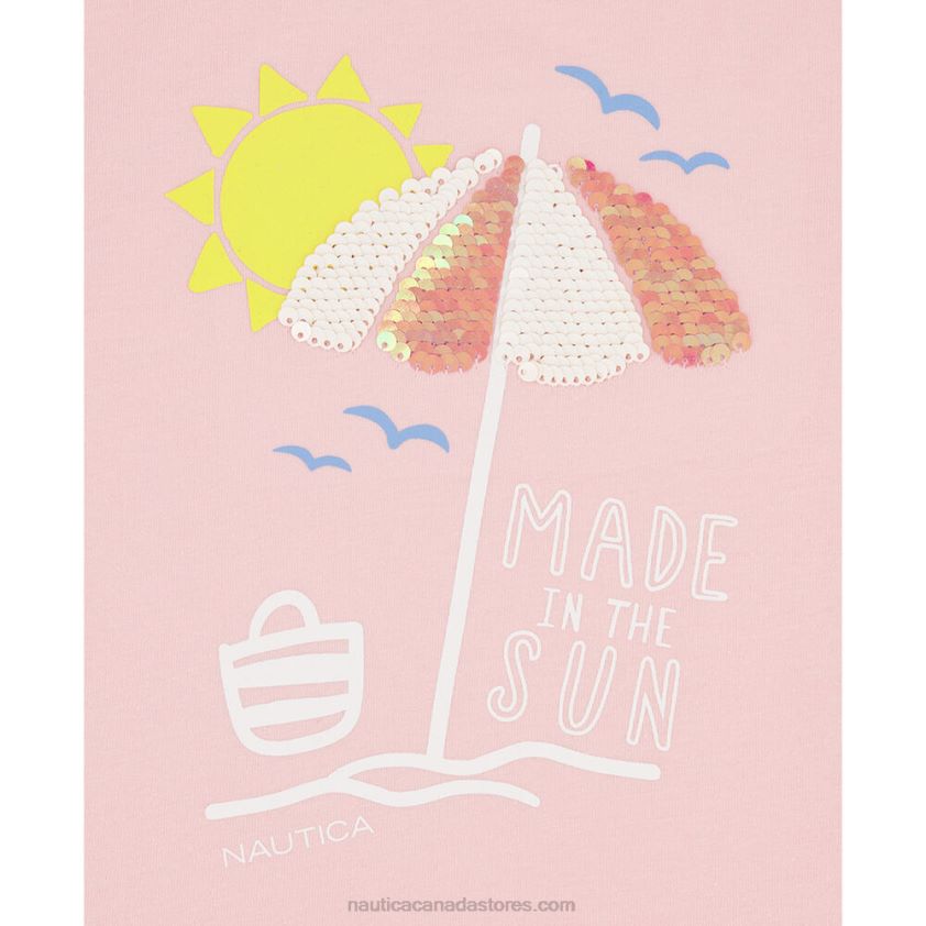 Toddler Girls\' Made In The Sun T-Shirt (2T-4T) NauticaSunguard Red R260HV1506