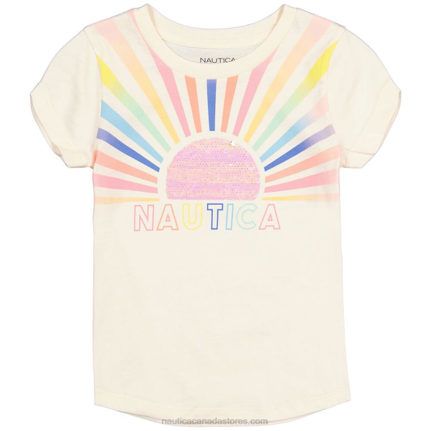 Toddler Girls' Ombre Sun T-Shirt (2T-4T) NauticaWhite Cap R260HV1390