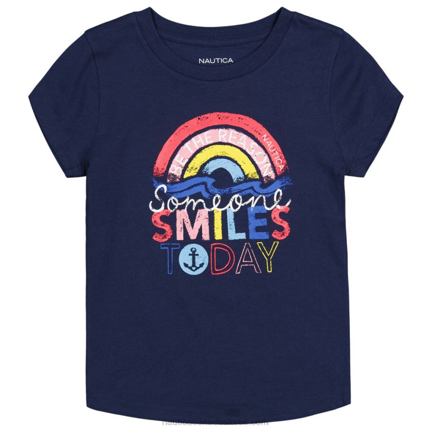 Toddler Girls\' Smile Today T-Shirt (2T-4T) NauticaNavy R260HV1399