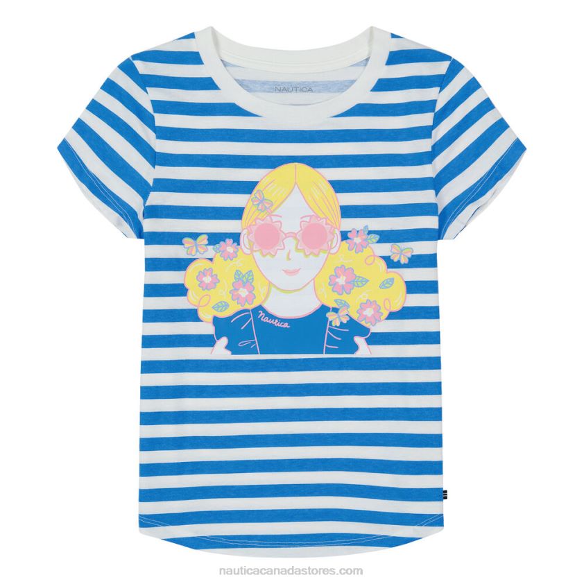 Toddler Girls' Striped T-Shirt (2T-4T) NauticaSurf Water Wash R260HV1557