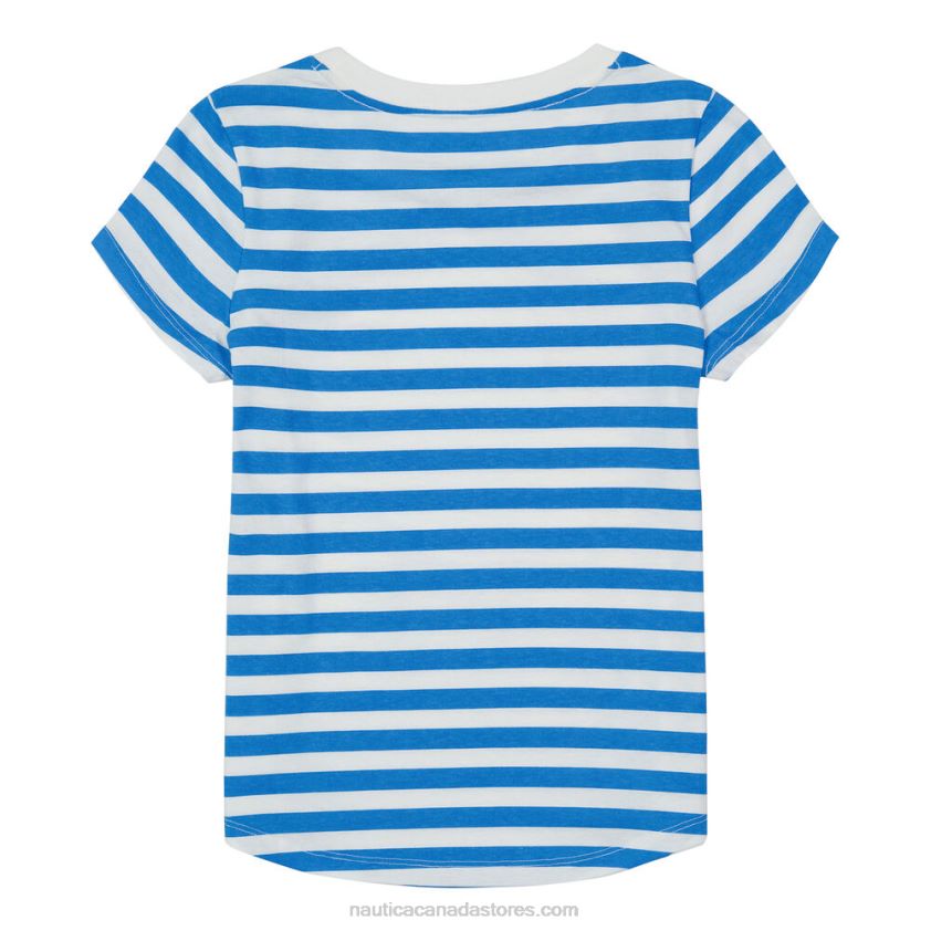 Toddler Girls\' Striped T-Shirt (2T-4T) NauticaSurf Water Wash R260HV1557